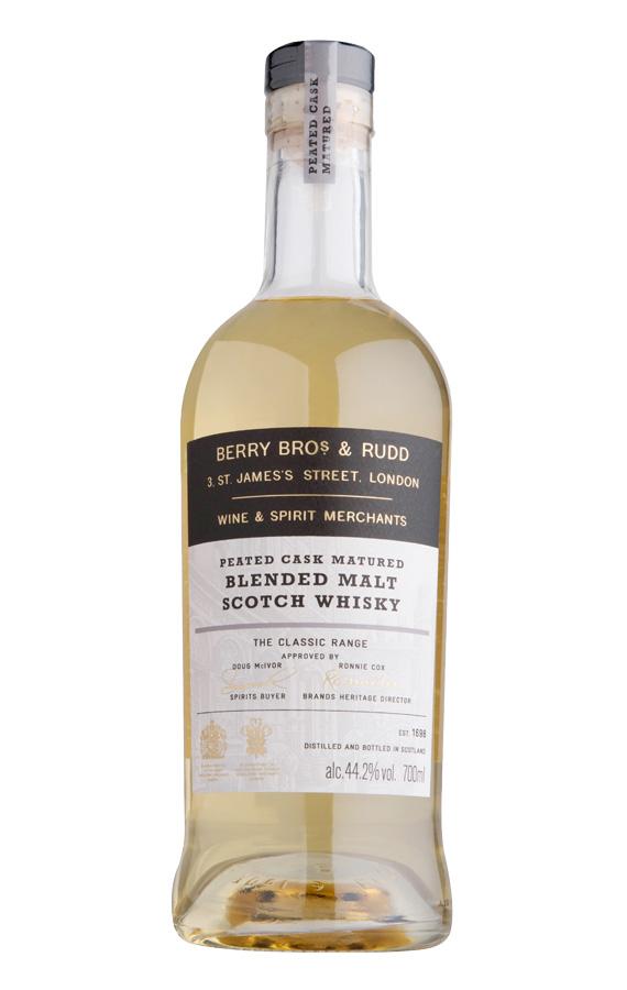 Berry Bros. & Rudd Classic Range, Peated Cask, Blended Malt Scotch Whisky, 44.2%