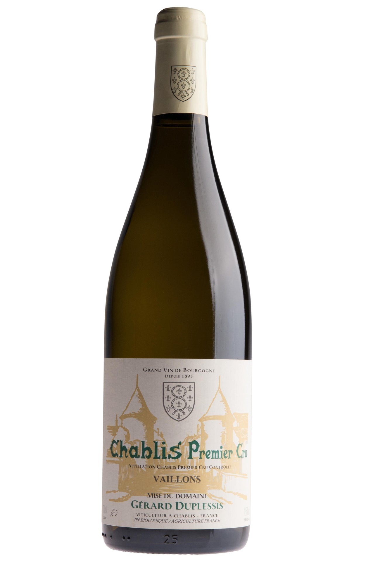 2021 Chablis, Vaillons, 1er Cru, Domaine Gérard Duplessis, Burgundy