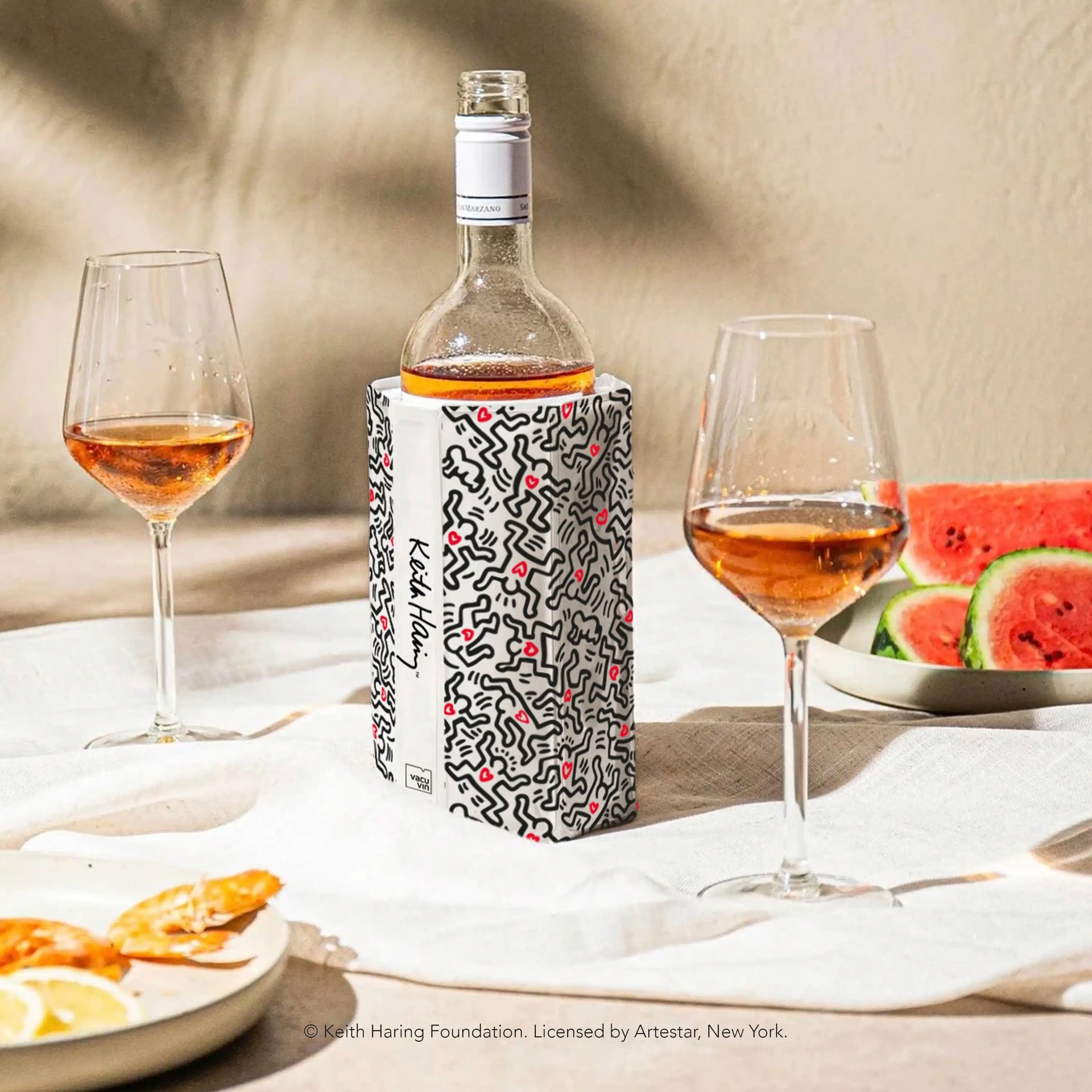 Vacuvin Wine Cooler Sleeve Keith Haring
