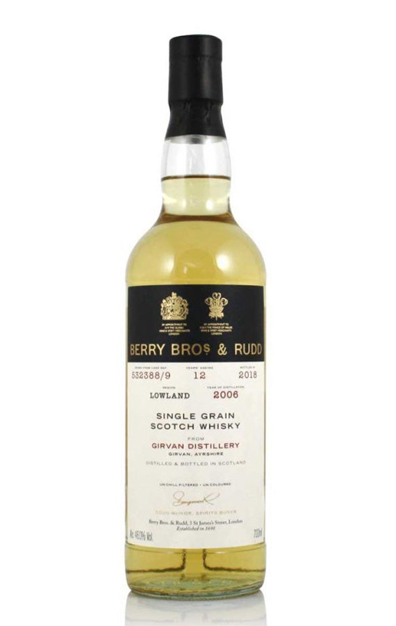 2006 Berry Bros. & Rudd Girvan Grain, Cask 532388/9 Grain Whisky, 46%